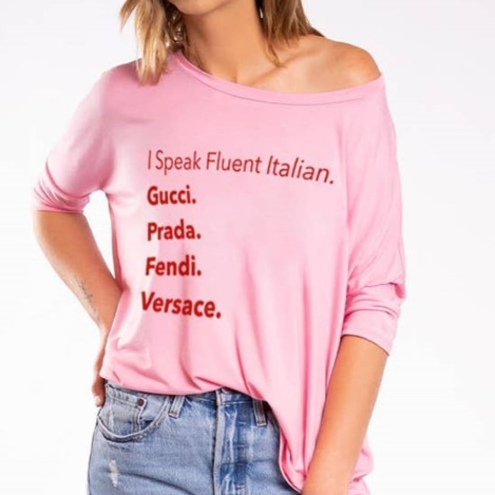 Fluent Italian Tee NWT